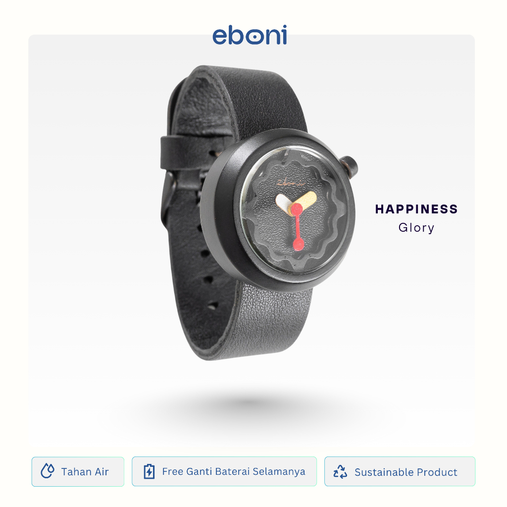 Eboni Jam Tangan Kayu Happiness - Glory