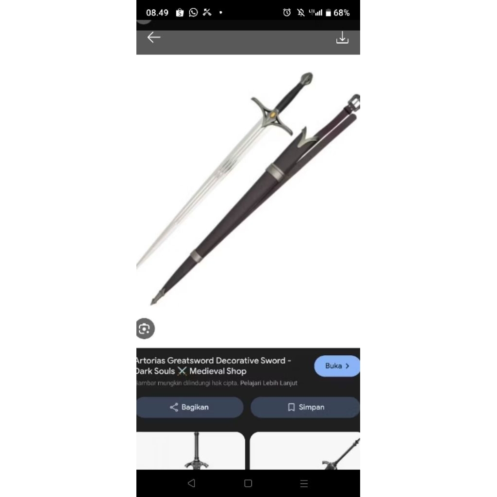 mainan katana kayu