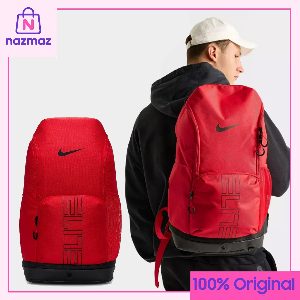 Tas Nike Varsity Hoops Elite Backpack 100% Authentic RED | Tas Olahraga | Tas Basket