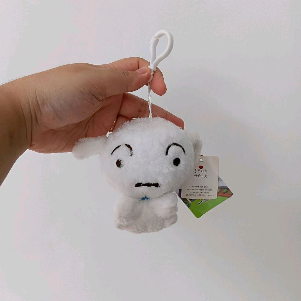 shiro shinchan boneka shiro boneka shinchan shiro ganci shiro mainan bayi
