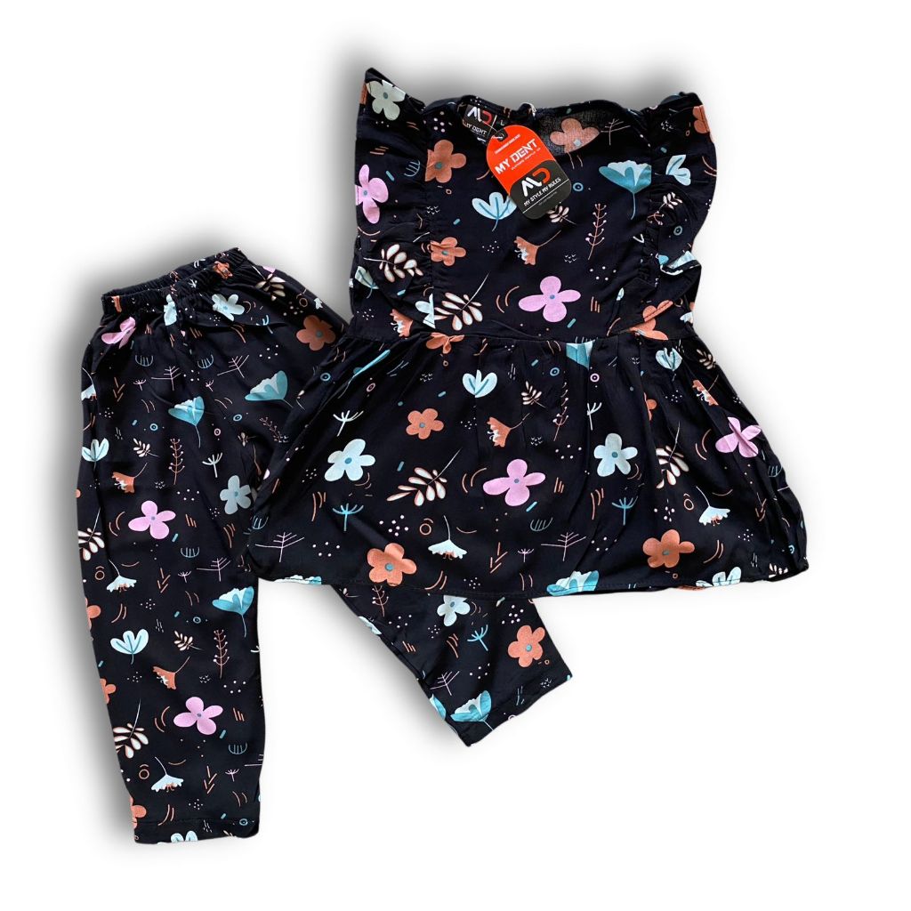 One Set Anak Perempuan Rayon Premium