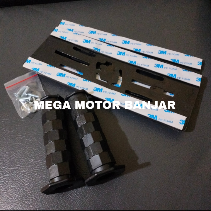 NEW paket grip oktagon + flameless plat nomor variasi Beat vario scoopy Genio pcx supra revo stylo d