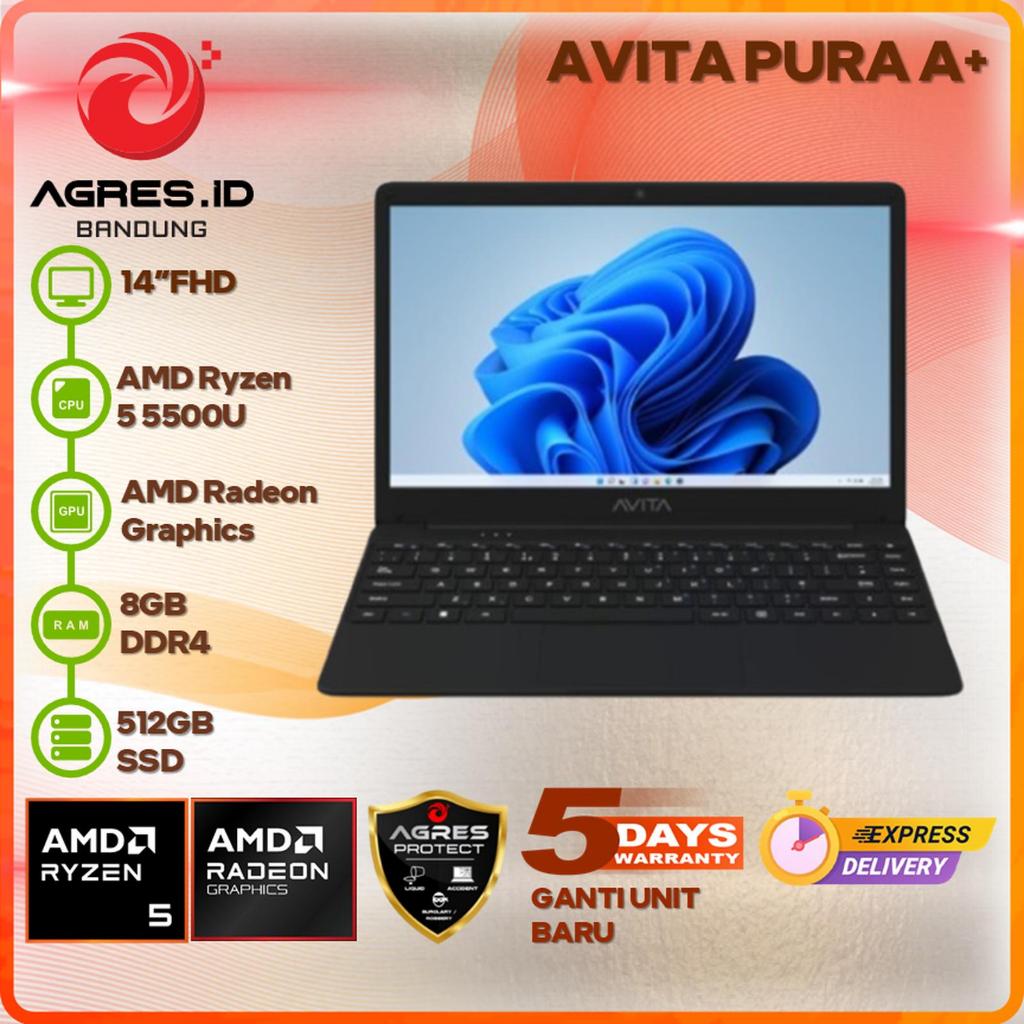 AVITA PURA A+ RYZEN 5 5500 8GB 512GB W11 14.0 FHD