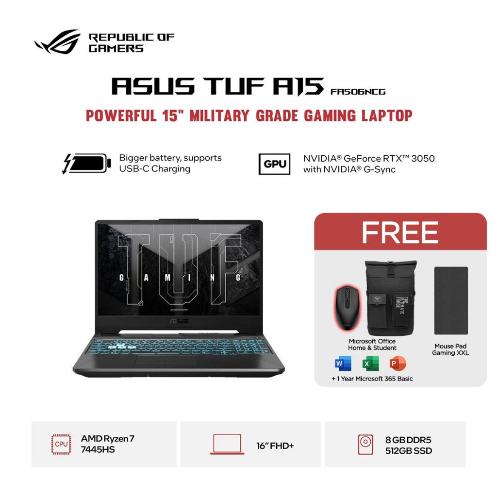 Jual Asus Tuf Gaming A15 Ryzen Terlengkap Harga Terbaru