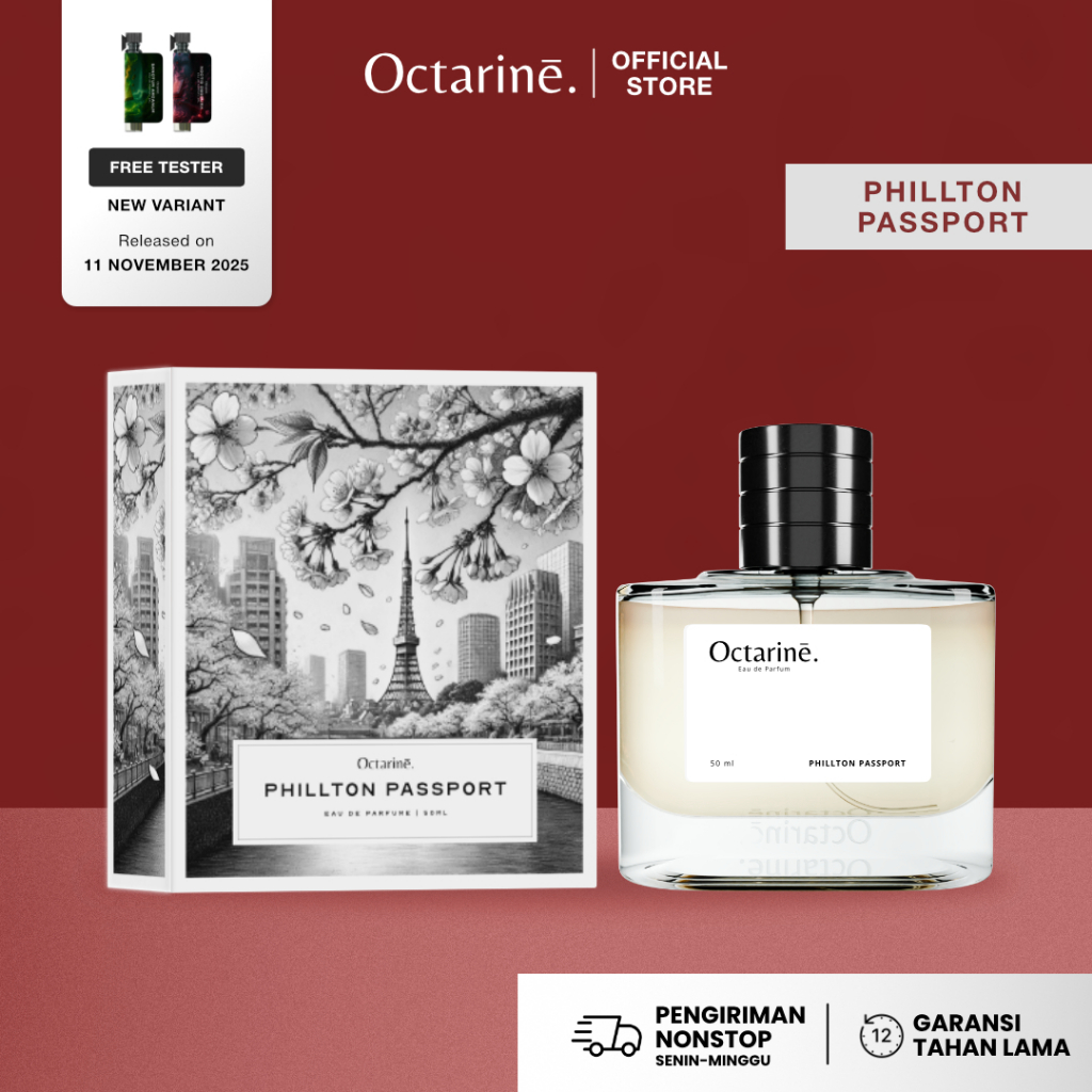Octarine - Phillton Passport Parfum Wanita Aroma Fruity Vanilla