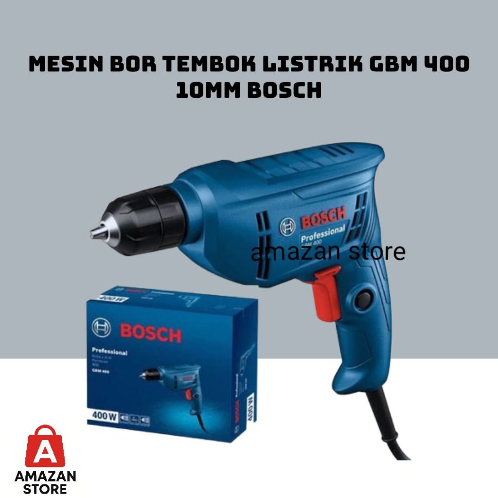 Mesin Bor Tembok Listrik GBM 400 10mm Bosch