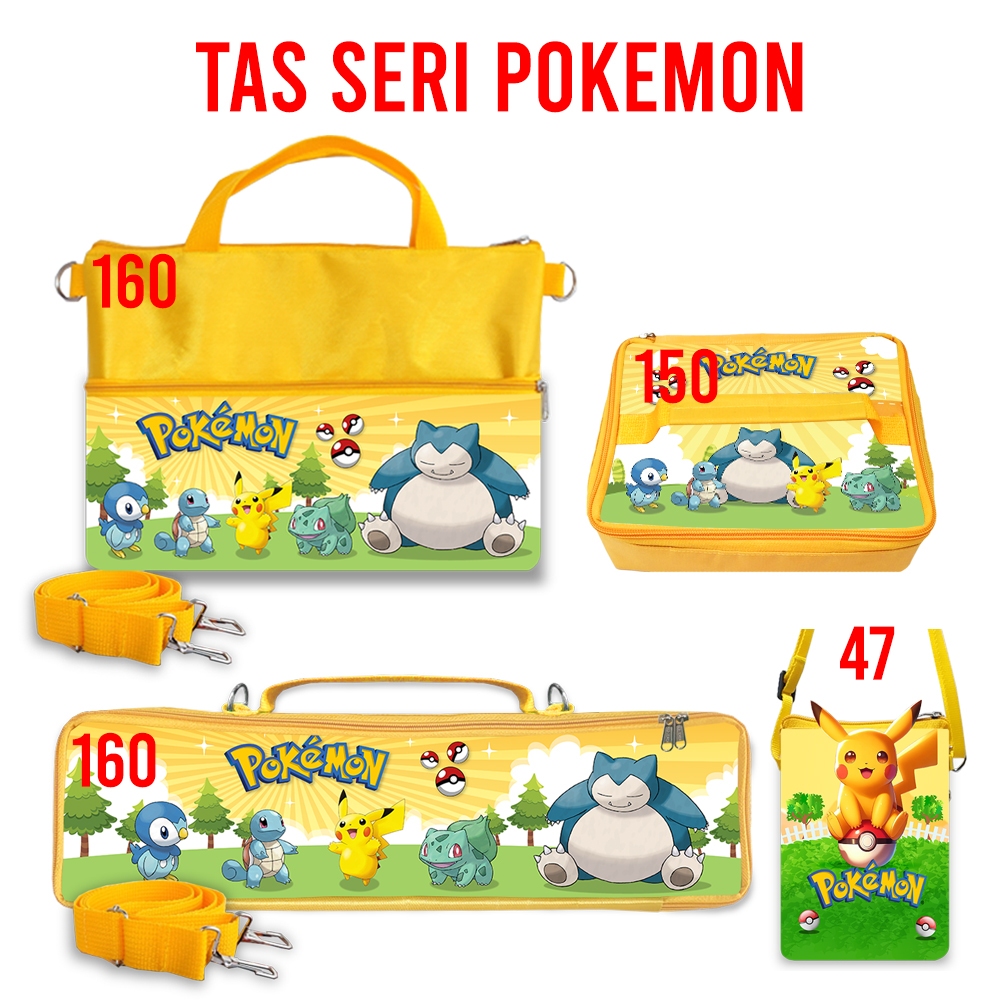 Pokemon Go Pikachu Souvenir Tas Aneka Karakter Sling Bag Tas Selempang Suvenir Gift