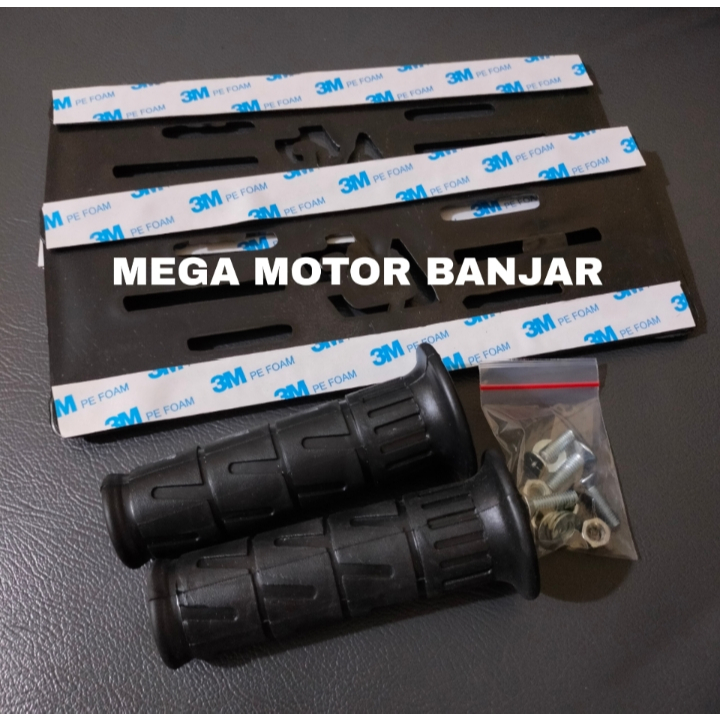 paket grip kaze empuk + flameless plat nomor variasi Beat vario scoopy Genio pcx supra revo stylo du