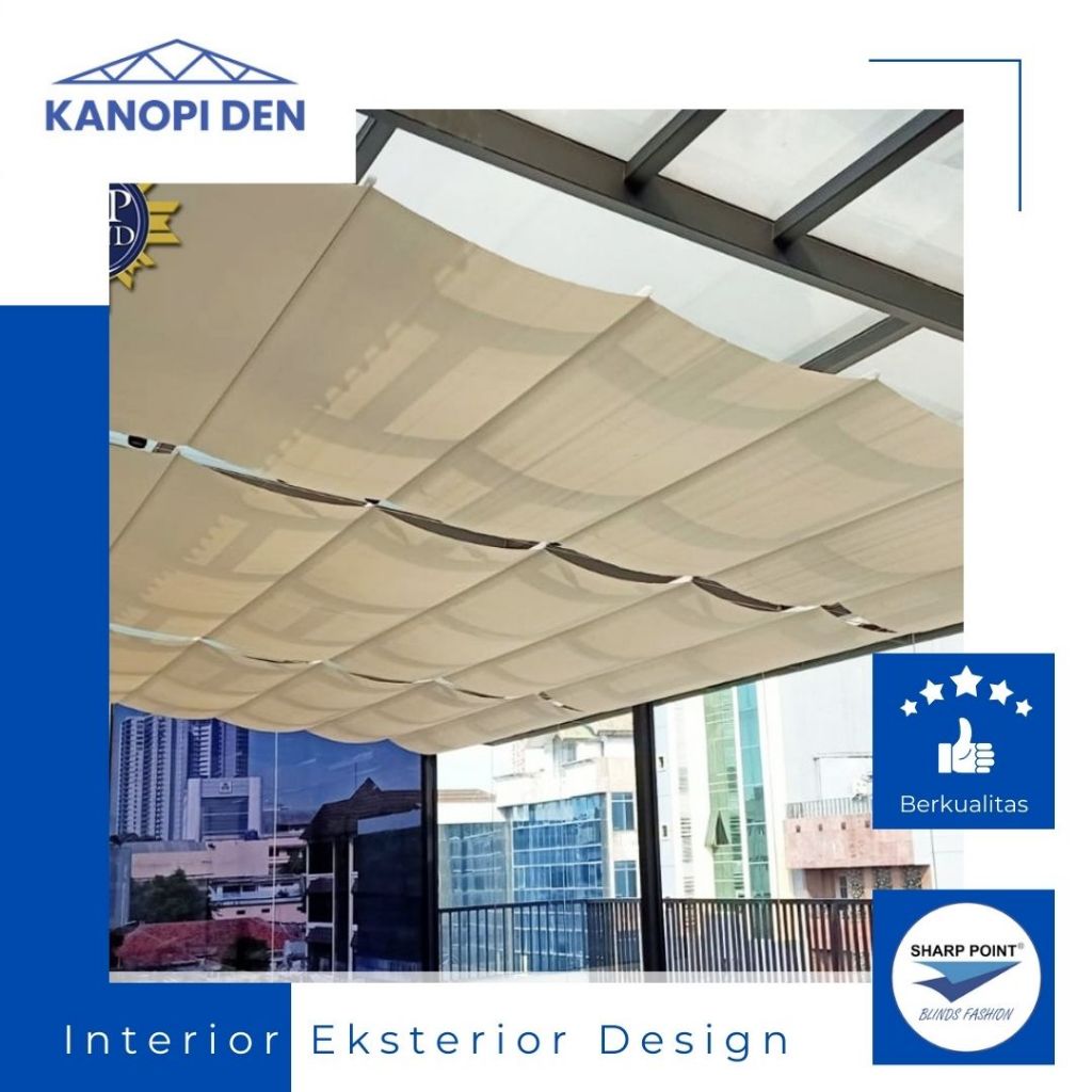 Skylight Blind DNEXS Elite – Solusi Stylish untuk Atap Kaca Rumah Moder