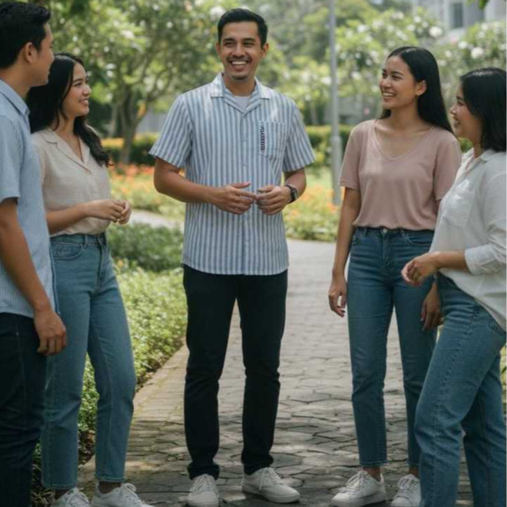 SumberRejekiJeans - CRESSIDA FF265 - Baju Casual Pria Lengan Pendek Kerah Jas Bahan Katun Dingin Mot