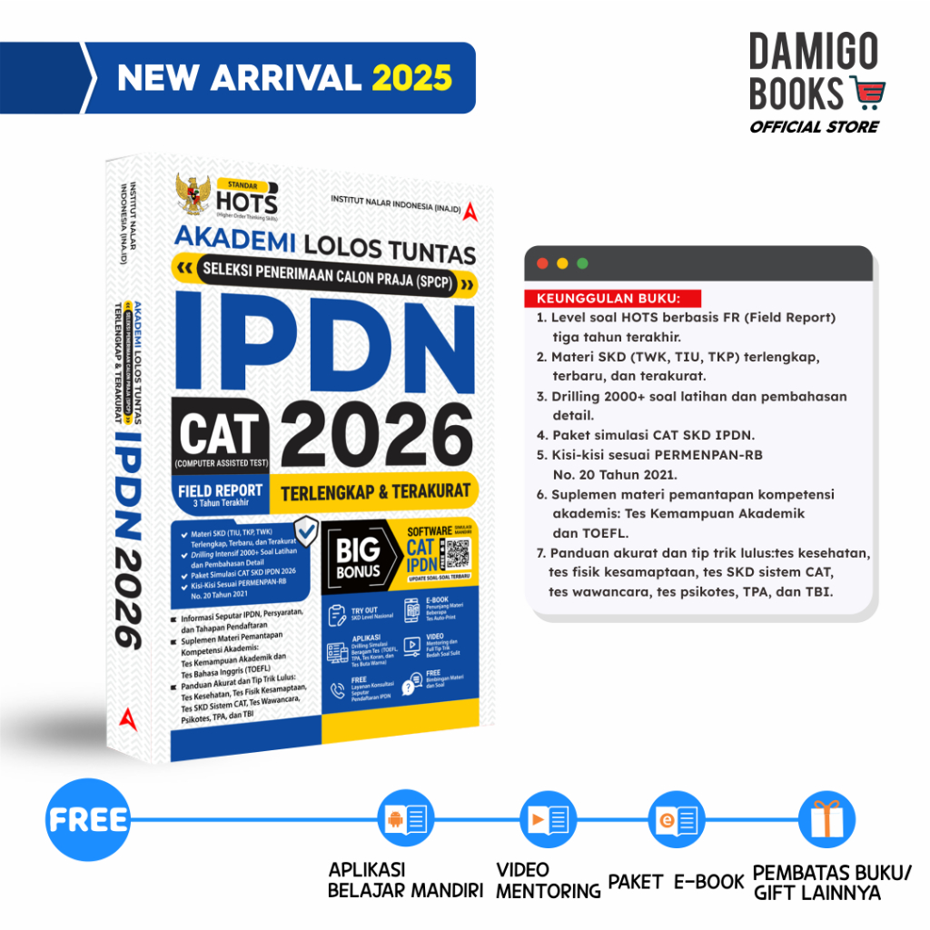 Buku Tes IPDN Terupdate-Diktat Akurat Lolos SPCP IPDN