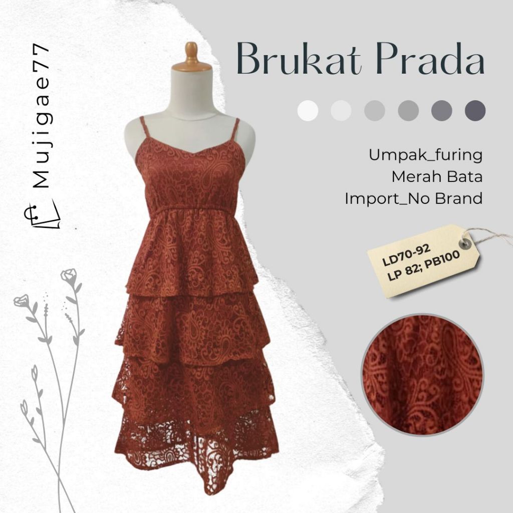 Dress Brukat Prada