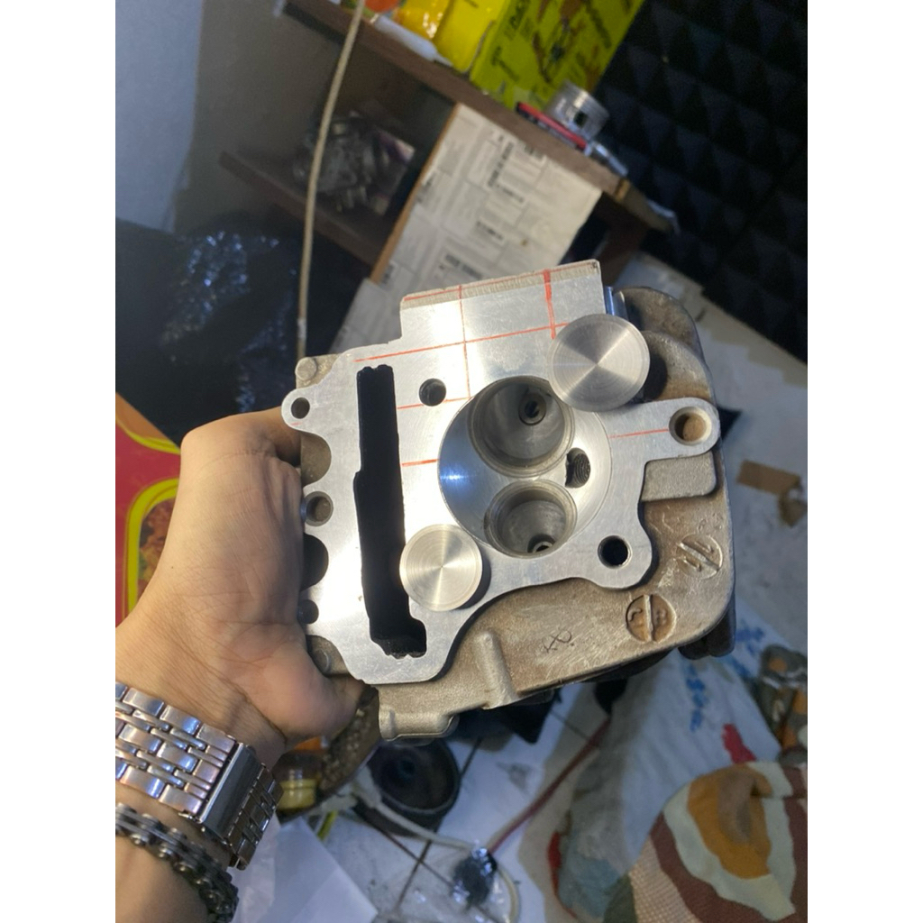 Head beat karbu 28-24/29-25/30-25 sudah porting intek kotak bahan seger no slek slek drat portingan 