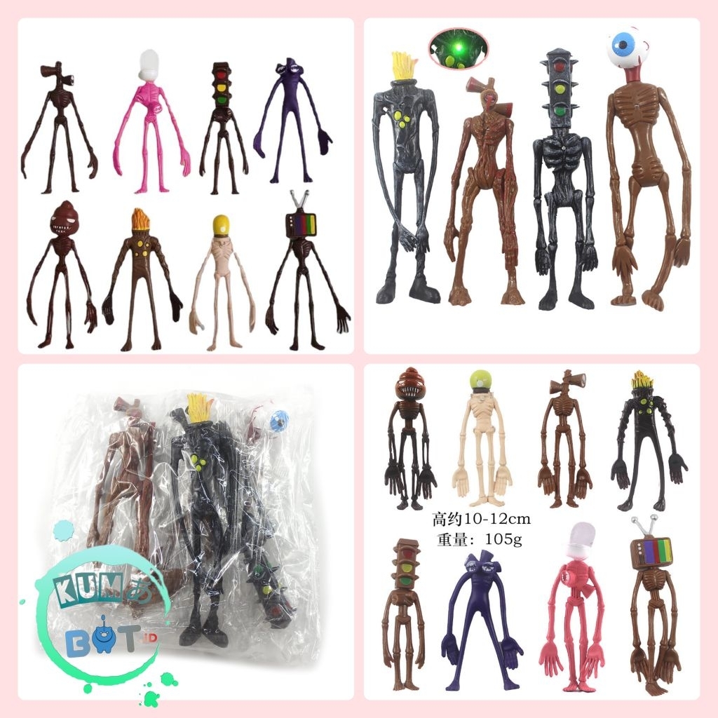 Figure Sirenhead, Siren Head paketan mainan anak-anak Sirenhead