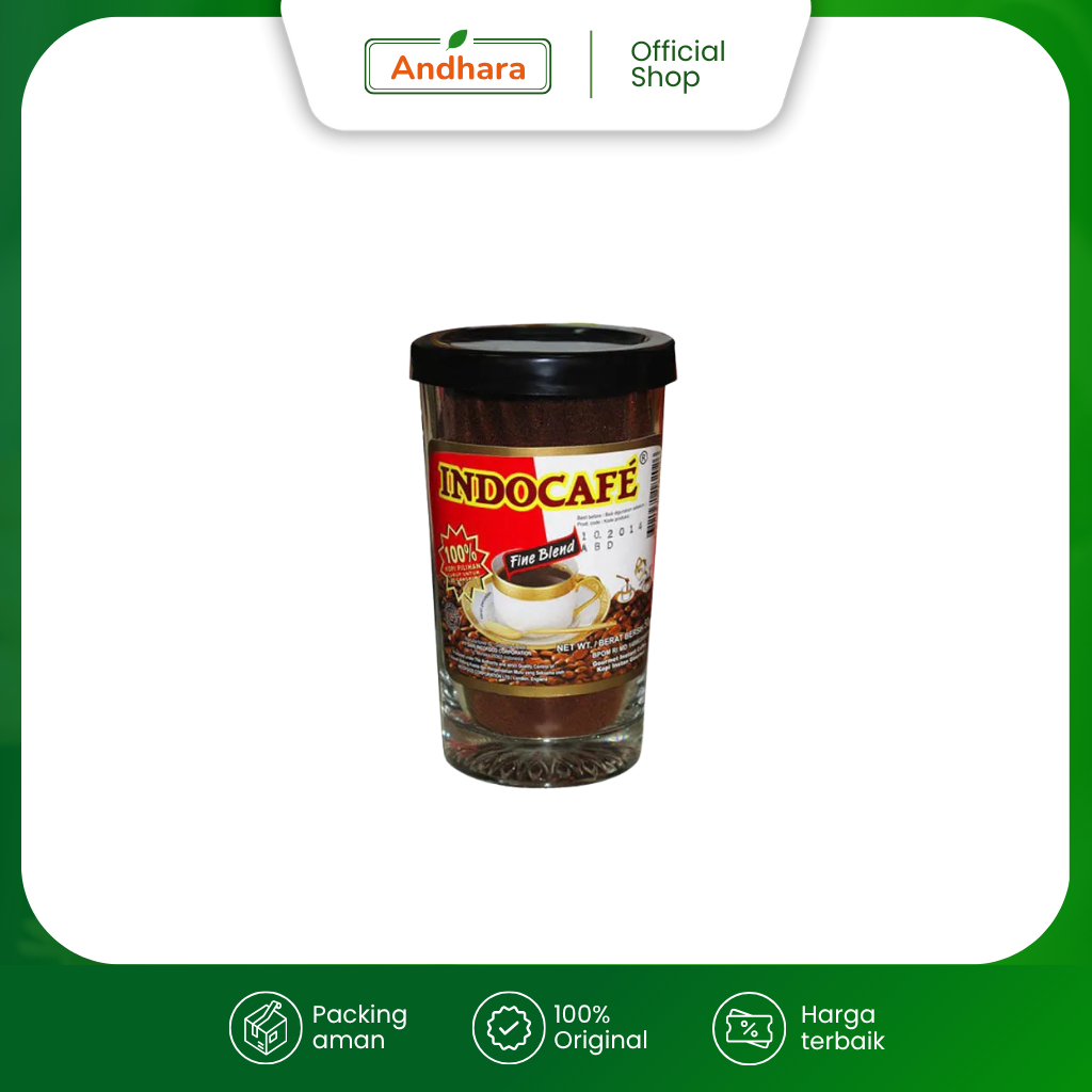 Indocafe FINE BLEND 50gr - Kemasan Jar (Botol Kaca)