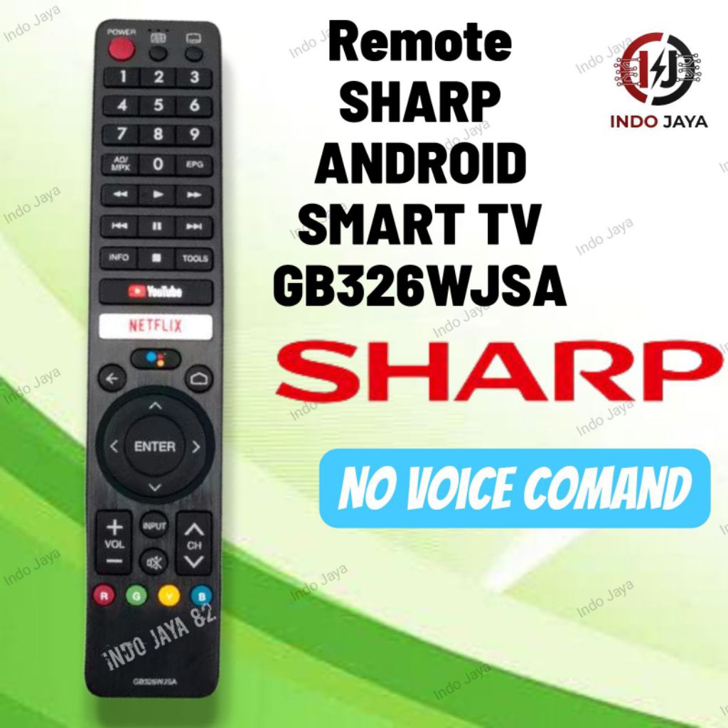 Remote TV Sharp Android Smart TV Sharp GB326WJSA