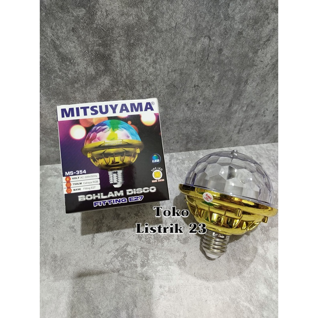 LED / Lampu Disco Berputar dengan warna sangat terang model bulat (MS-354)