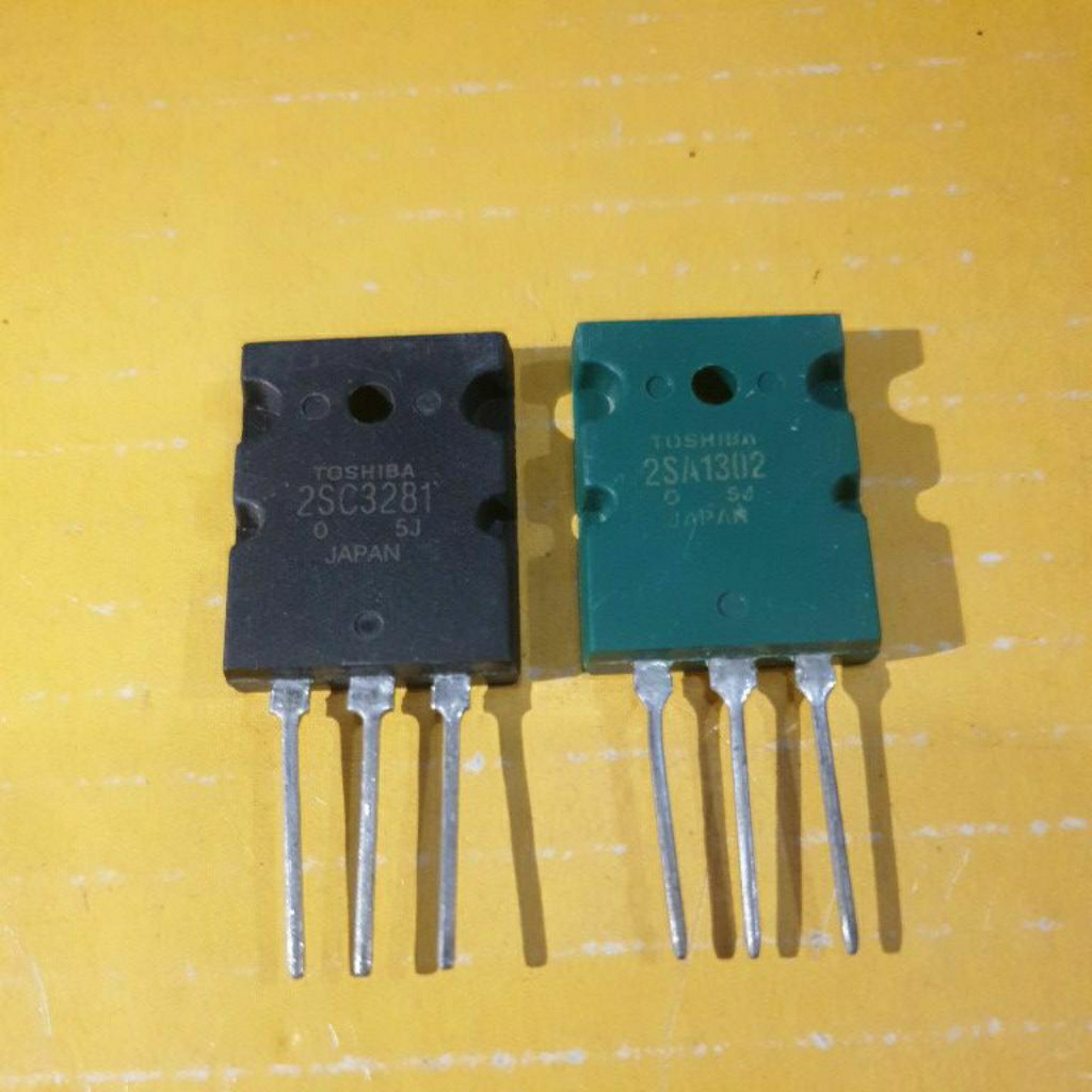 2SC 3281 + 2SA 1302  TRANSISTOR POWER TOSHIBA ASLI ORI