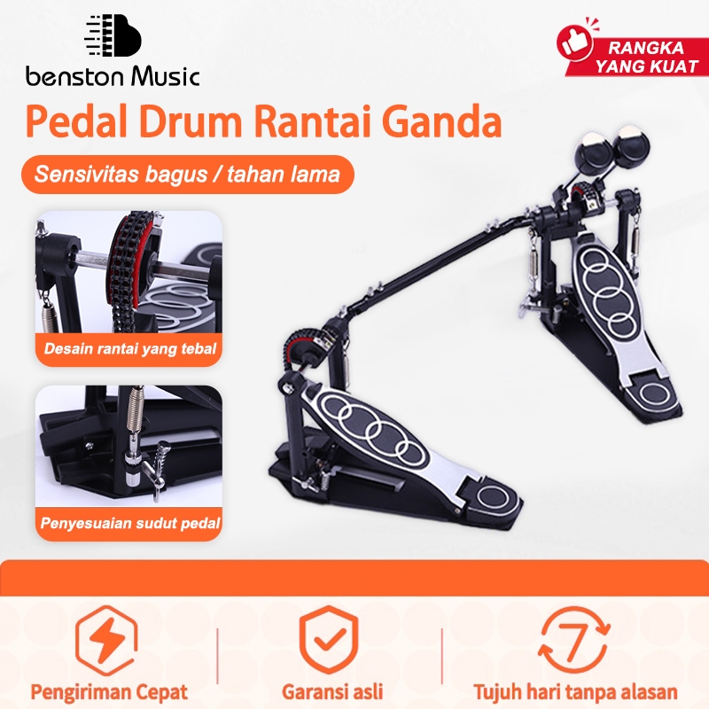 Benston Music-Pedal drum ganda/aksesori pedal drum/aksesori drum/pedal drum universal