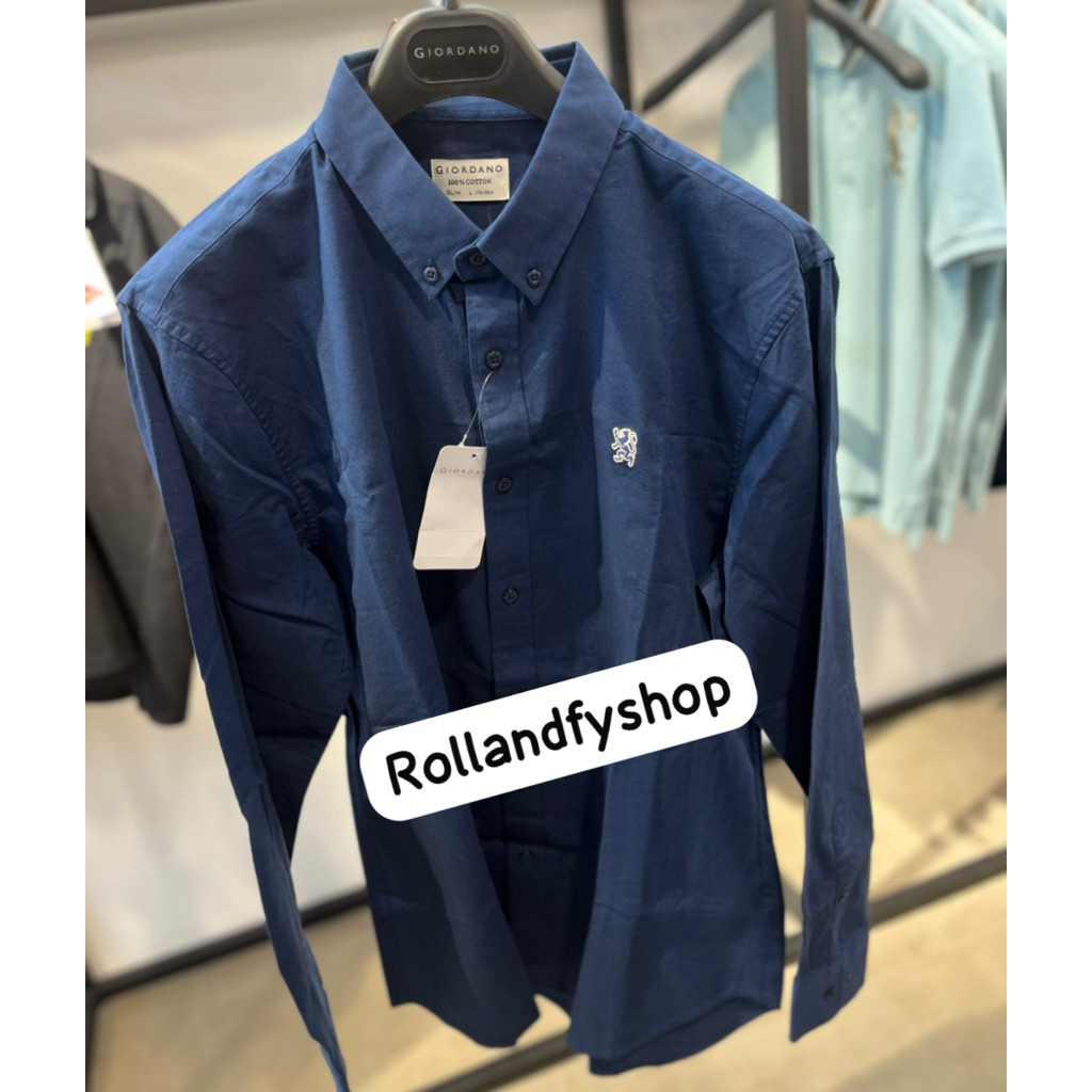 100% ORI GIORDANO OXFORD PRIA | MENS | PRIA 3D LION SHIRT ORIGINAL STORE | KEMEJA PRIA COWOK ORIGINA