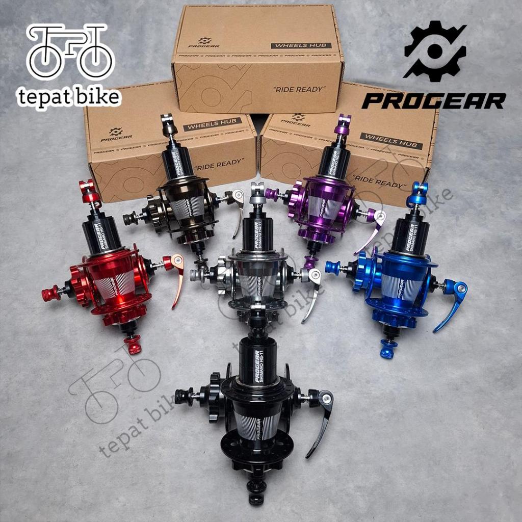 Hub Freehub PROGEAR MX030P 32H QR 6-Pawls (3-Teeth) Tawon Keras Bearing Loncer Disc Brake Cakram for