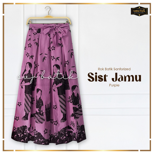 BAWAHAN BATIK WANITA TERBARU MODERN REMAJA DEWASA KEKININAN ROK BATIK JAMU KATUN ORIGINAL SOLO SVJ