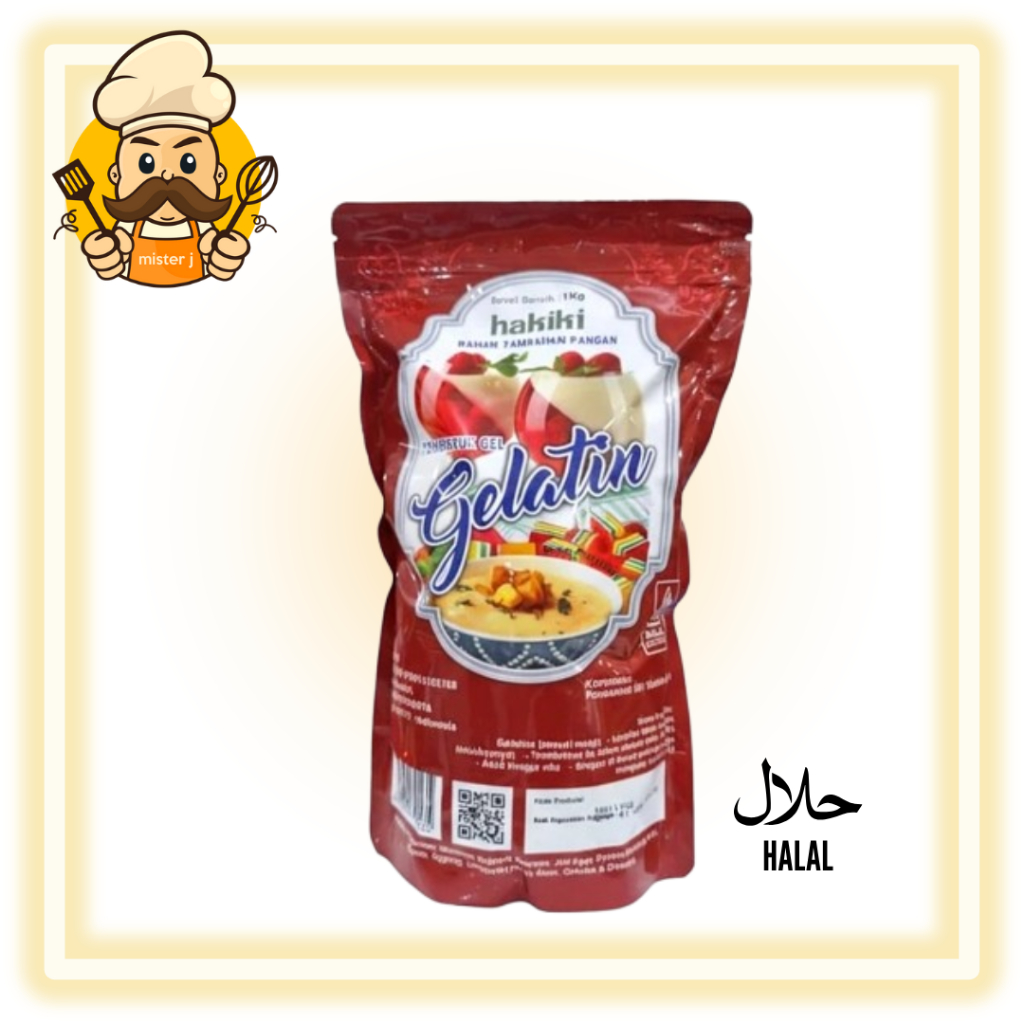 HAKIKI GELATINE BUBUK 100 GRAM ( GELATIN HALAL) | Gelatin untuk makanan | Gelatin Halal