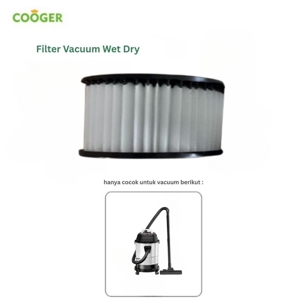 COOGER Filter Vacuum Wet Dry HEPA untuk Vacuum COOGER Model Wet Dry Kualitas Terbaik