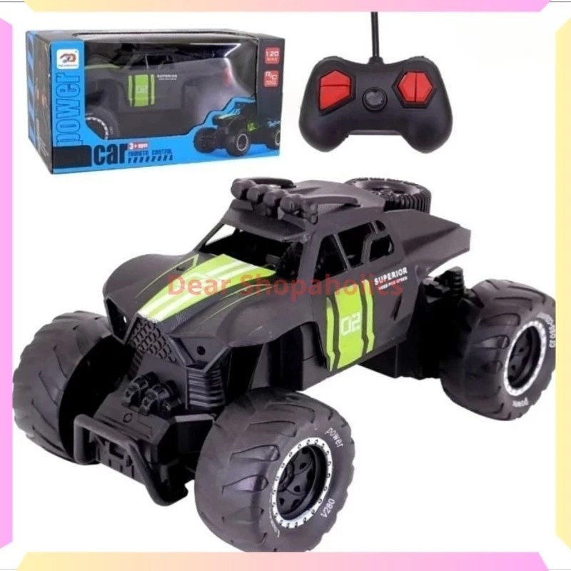 Mainan Anak Mobil RC Jeep Crawler Anti Air Skala 1:20