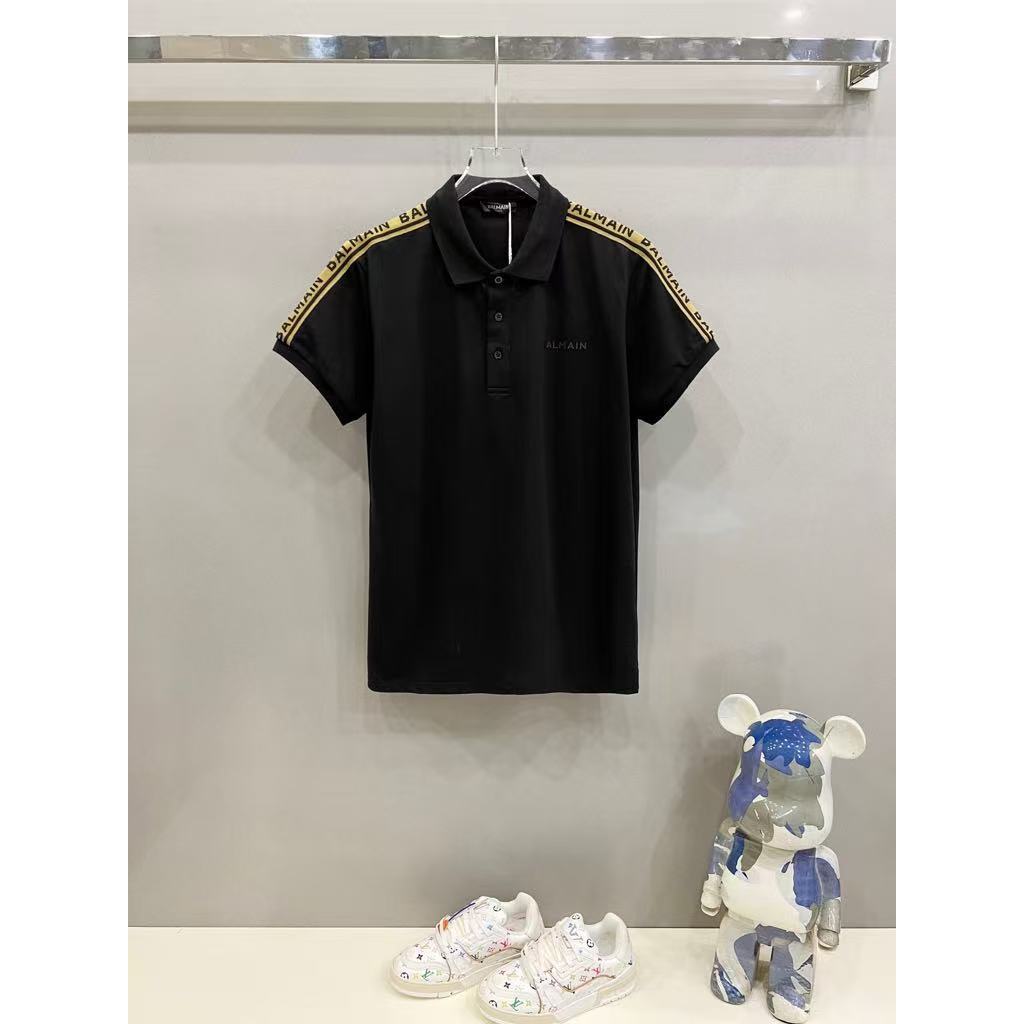 Kaos Polo Kerah Baru BAL, Atasan Lengan Pendek Klasik yang Stylish