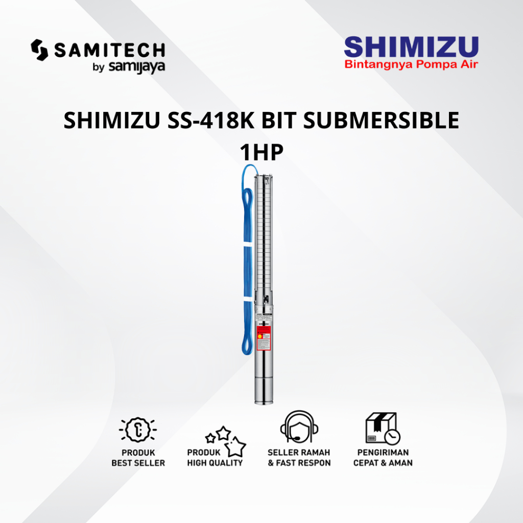SHIMIZU SS-418K BIT SUBMERSIBLE 1HP