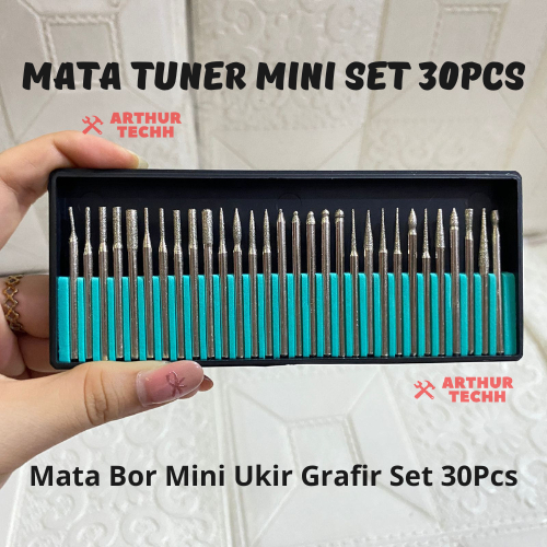 Mata Bor Tuner Mini Set 30Pcs | Mata Bor Mini Ukir Grafir Set 30 Pcs