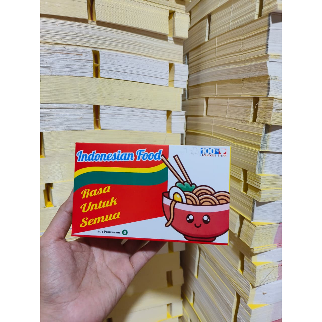 Paper Lunch Box Mie Size M box Nasi Bekal isi 100