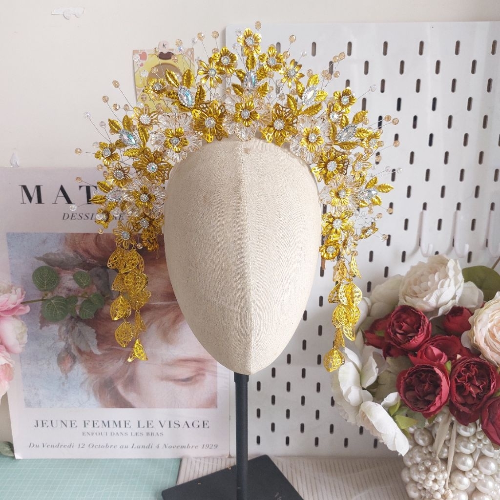 14H [Handmadebychindy] Suntiang Modern/ Suntiang wedding/ sunting pengantin/ Headpiece pengantin/ Ak