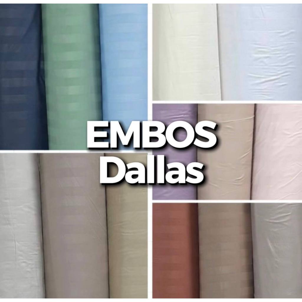 Gosprei kain sprei bahan EMBOS TENSEL SUTRA premium Motif GARIS METERAN