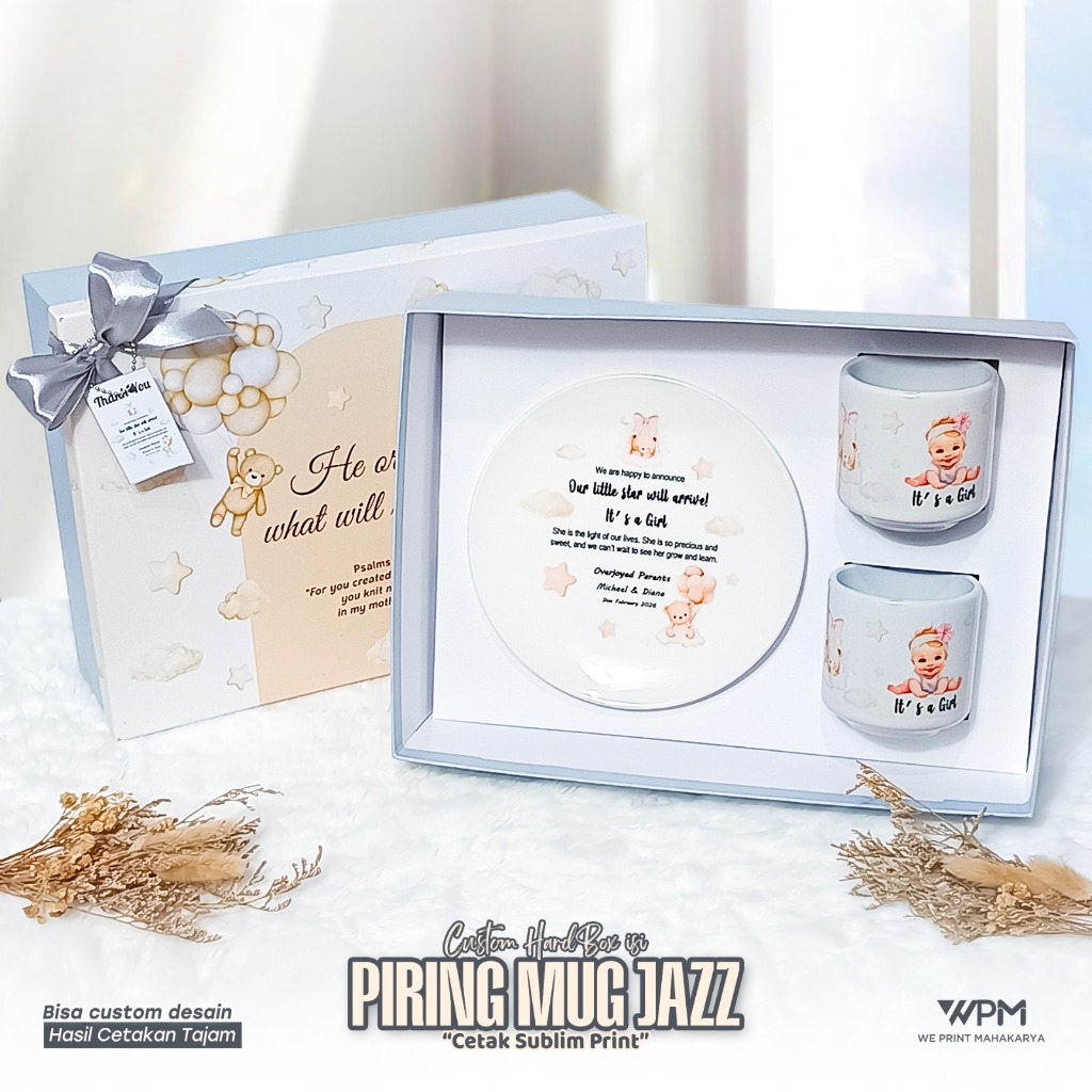 PAKET SOUVENIR PIRING CUSTOM / CUSTOM PIRING