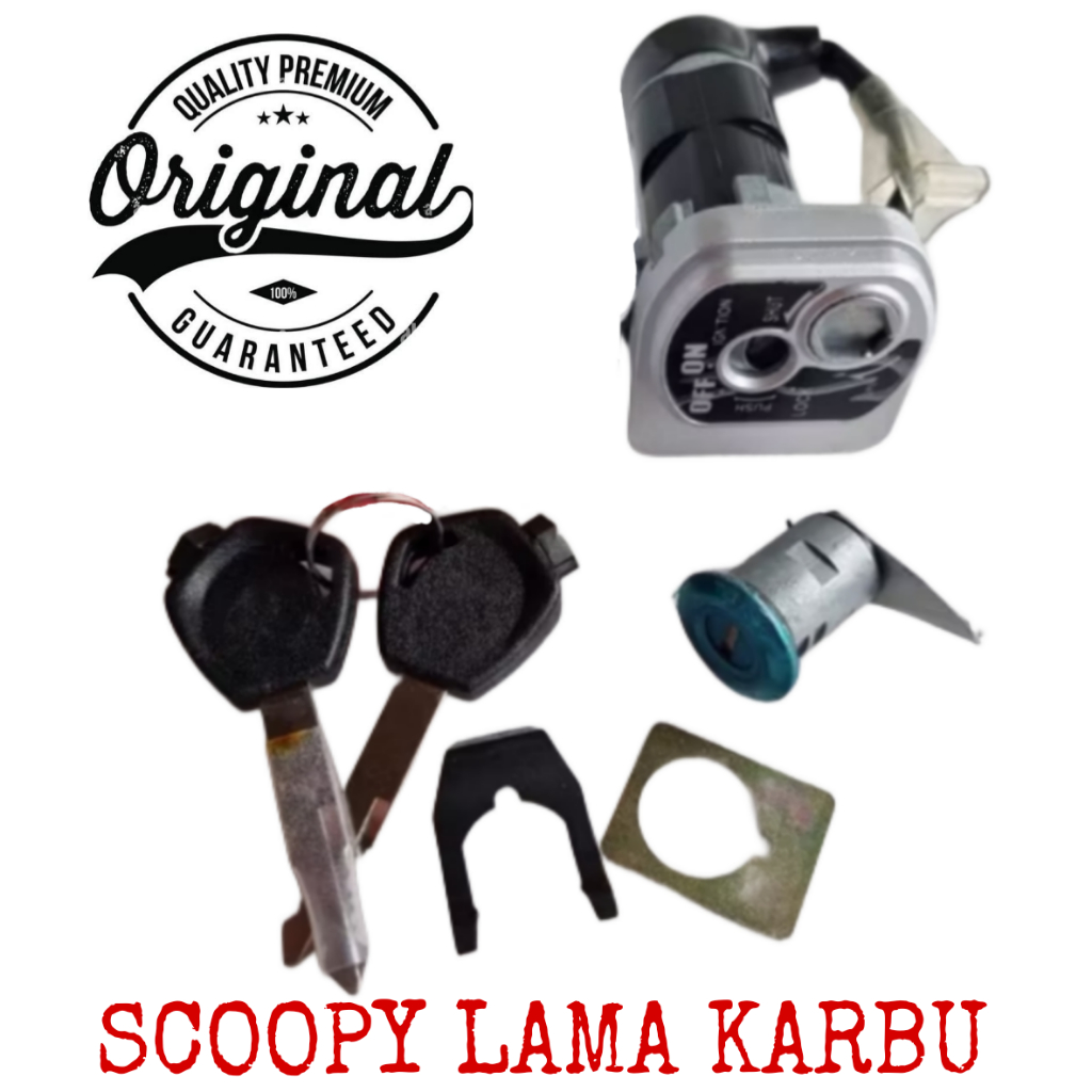 KUNCI KONTAK ASSY SET SCOOPY LAMA KARBU ORIGINAL QUALITY