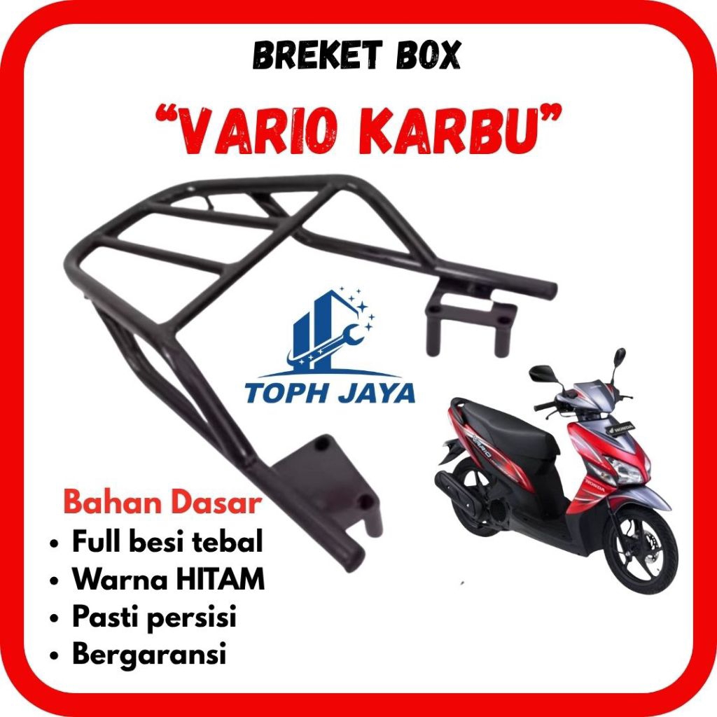 Breket, Behel, Begel Box Belakang Motor Honda Vario Lama/Karbu