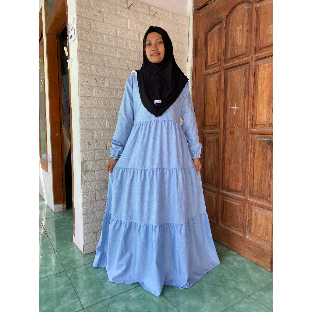 ZAURA DRESS, GAMIS ZAURA KATUN, GAMIS KATUN MADINA, GAMIS POLOS