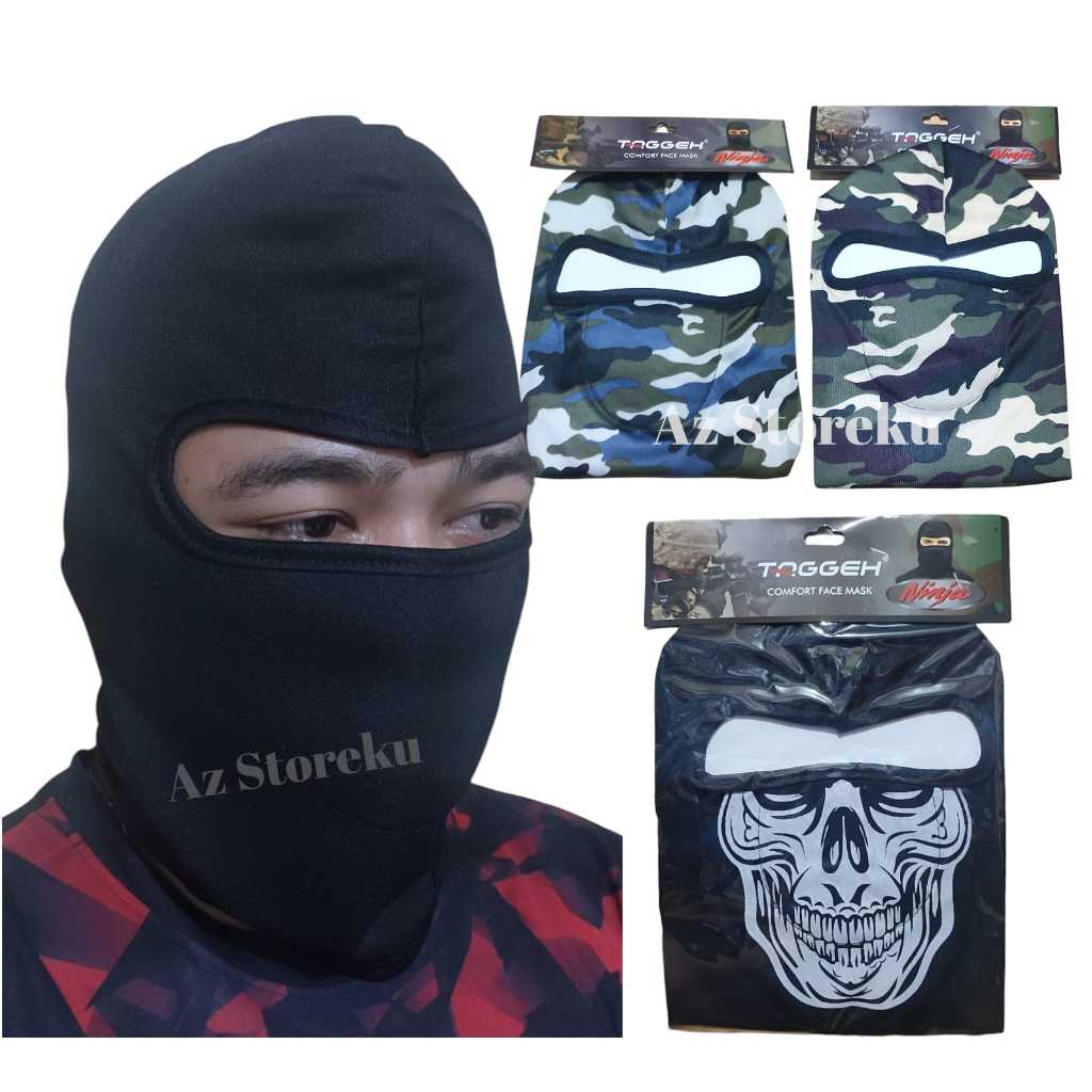 Masker Ninja Full Face Tebal Panjang Bahan Adem