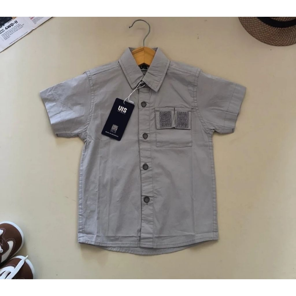 kemeja pendek anak UIS  polos