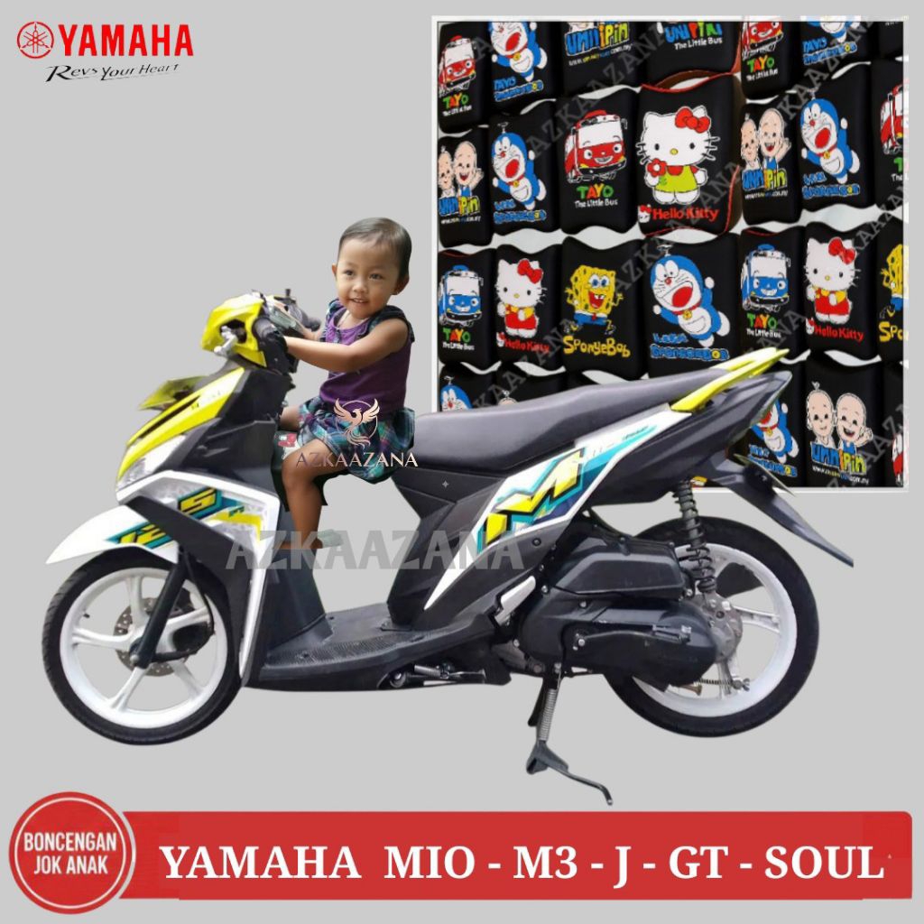 Boncengan Sandaran dudukan Jok motor anak Mio m3