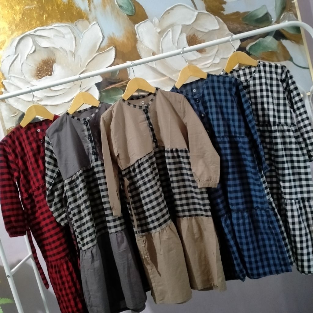 Gamis Anak Murah / Gamis Anak motif / Gamis Anak Kombinasi