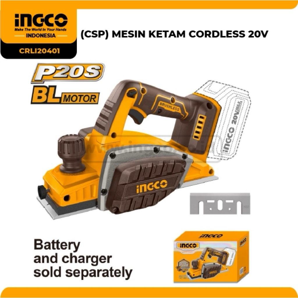 (CSP) MESIN KETAM CORDLESS 20V INGCO CRLI20401 UNIT ONLY
