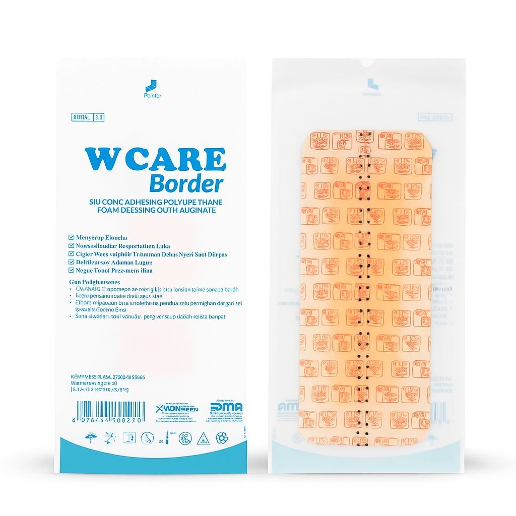 W CARE Border – Silicone Foam Dressing with Alginate