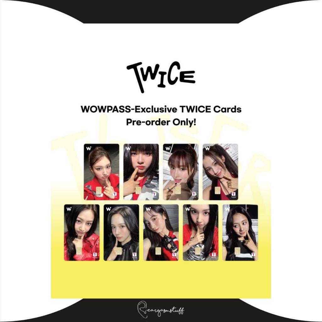 WOWPASS TWICE / TWICE Like OOH-AHH 2025 ver. / XDINARY HEROES / STRAY KIDS / DAY6 CARD OFFICIAL MERC