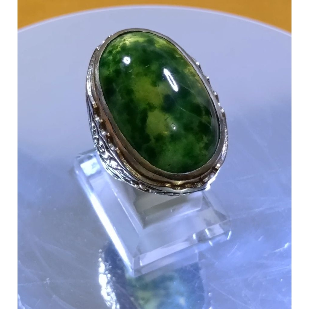 Natural Idocrase Lumut Kumbang Jati Totol Sayur