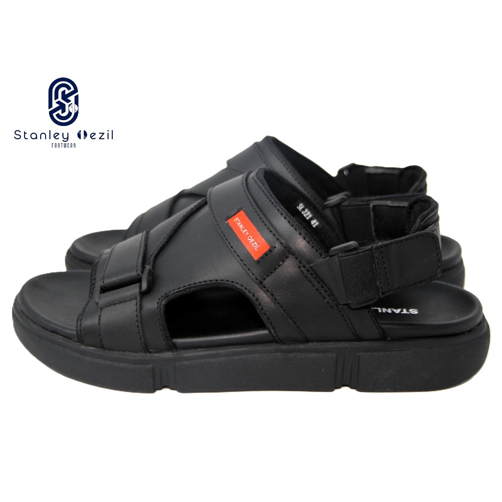 Sandal Pria Premium Kulit Asli Selop / Gunung Casual Nyaman Anti Slip - SL.221 | StanleyOezil "Rover