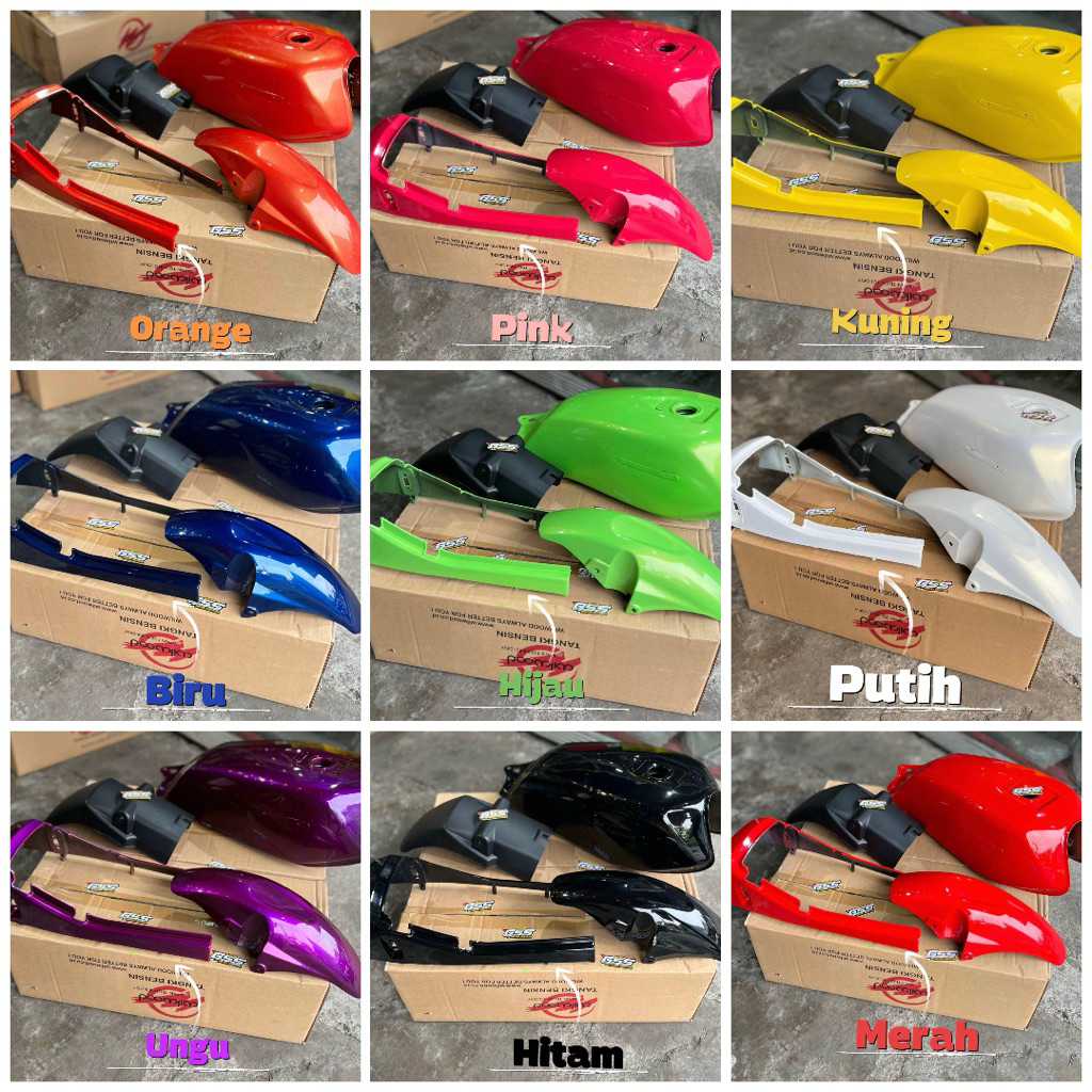 Fullset Body Tangki Slebor Spakbor GL Pro GL Max W9 Style Full Set Walisongo