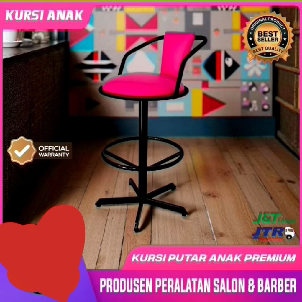 kursi anak putar/kursi anak cafe/kursi anak salon/kursi anak santai/kursi anak serbaguna